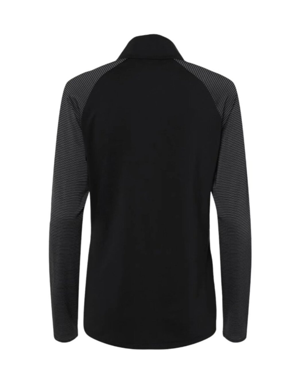 Adidas A521 - Women's Stripe Block Quarter-Zip Pullover - Black - Picture 5 of 5